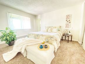 Fremont apartment for rent - bedroom with attached bathroom